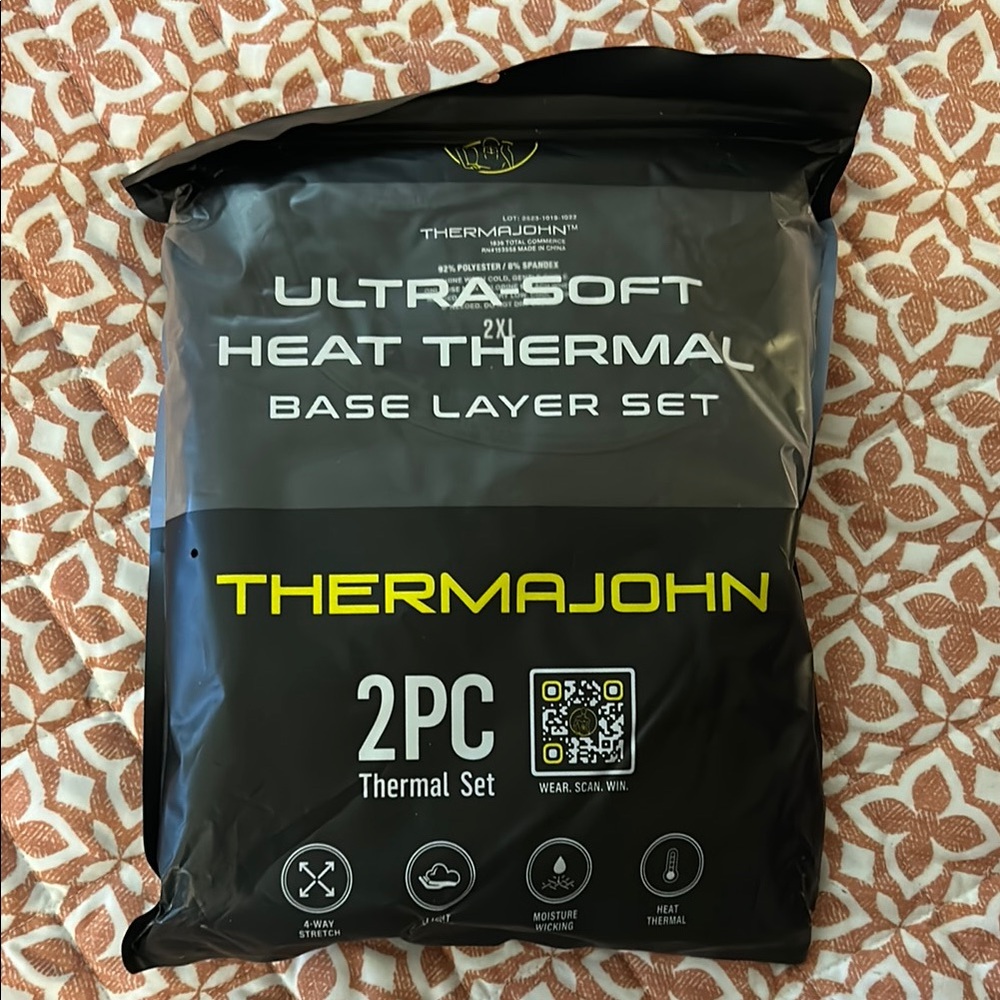 Thermajohn Ultra Soft Heat Thermal Base Layer Set